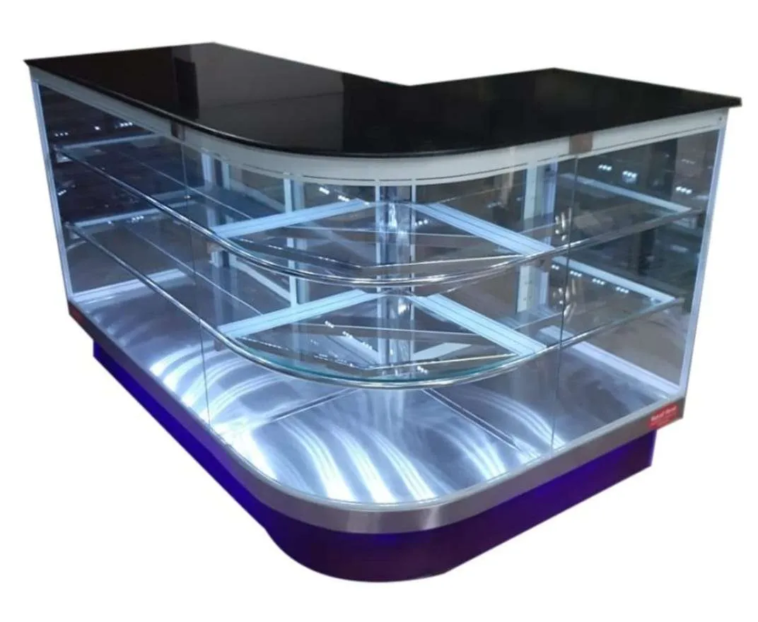 Stainless Steel Sweet Display Counter, For Bakery Commercial Kitchen Equipment