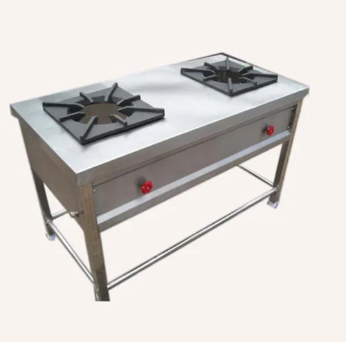 Two Burner Commercial Gas Stove and Double Bhatti Manufacturer in Kolkata Commercial Kitchen Equipment