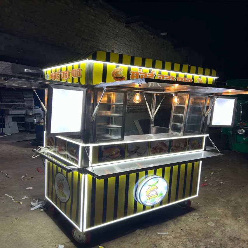 Square 1 Shelf Commercial Food Counter Commercial Kitchen Equipment