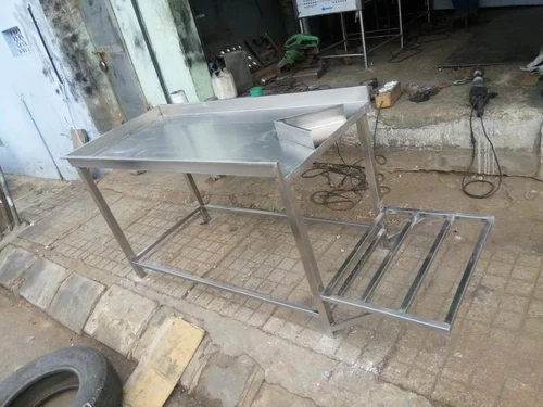 Stainless Steel Vegetable Table Commercial Kitchen Equipment