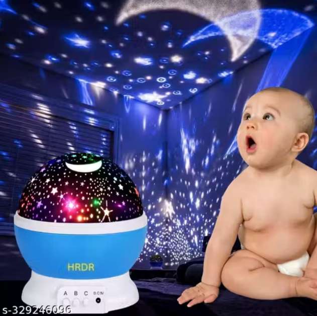 Star Master Rotating 360 Degree Moon Night Light Lamp Projector with Colors and USB Cable Commercial Kitchen Equipment